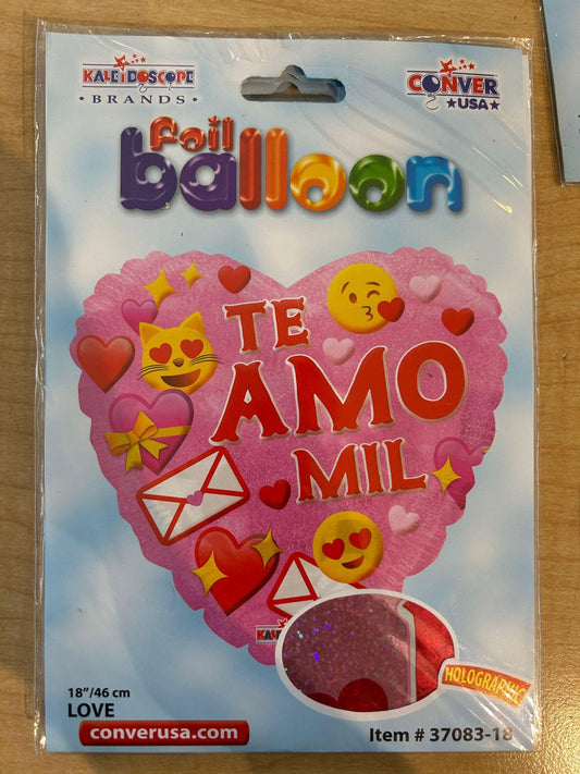 Globo Te Amo Mil Emojis - FLOVERS