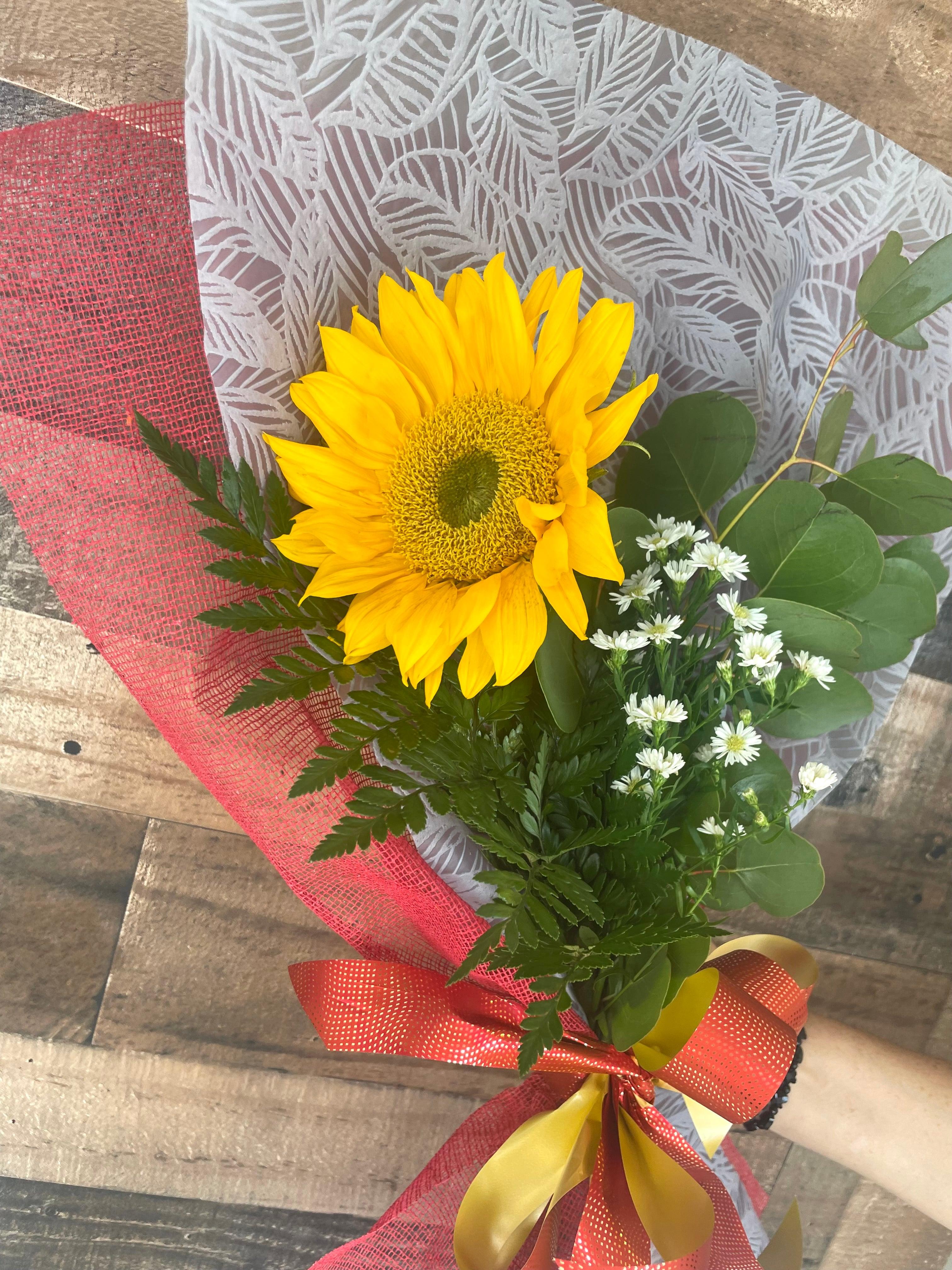 Bouquet de un girasol - FLOVERS